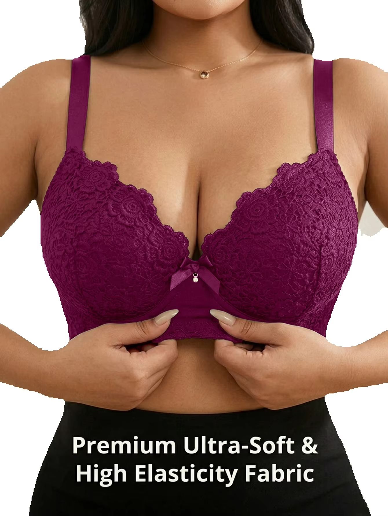 Women Plus Size Floral Push Up - đánh giá và giá Push Up Bra Padded